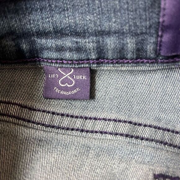 Not your daughters jeans 10 Blue Straight High Rise lift tuck tech stretch - Picture 10 of 12